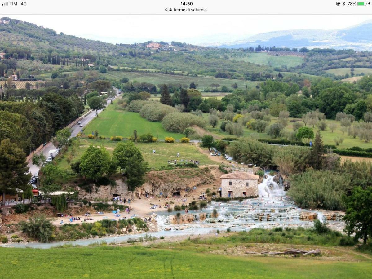 Vista Panoramica Sulle Terme Di Saturnia Apartment Poggio Murella Exterior photo